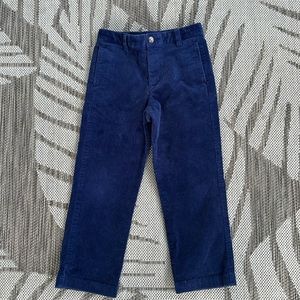 Vineyard Vines Boys Navy Corduroy Pants Size 6 Adjustable Waist Preppy EUC